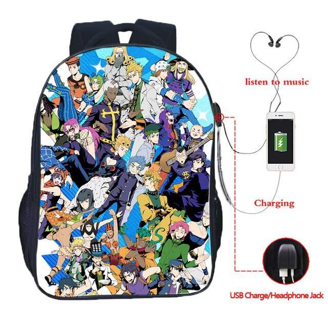 YOYOSHome Anime JoJos Bizarre Adventure Backpack Cosplay Bookbag Daypack Laptop Bag School Bag