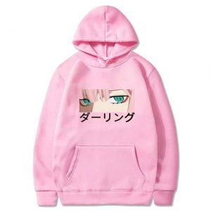 zero two hoodie pink color