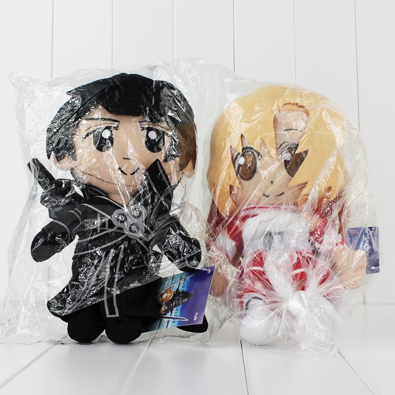 Anime Sword Art Online SAO Asuna Yuuki Kirito Plüsch Stofftier Puppe Spielzeug 