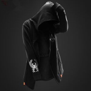 men's assassins style hoodie