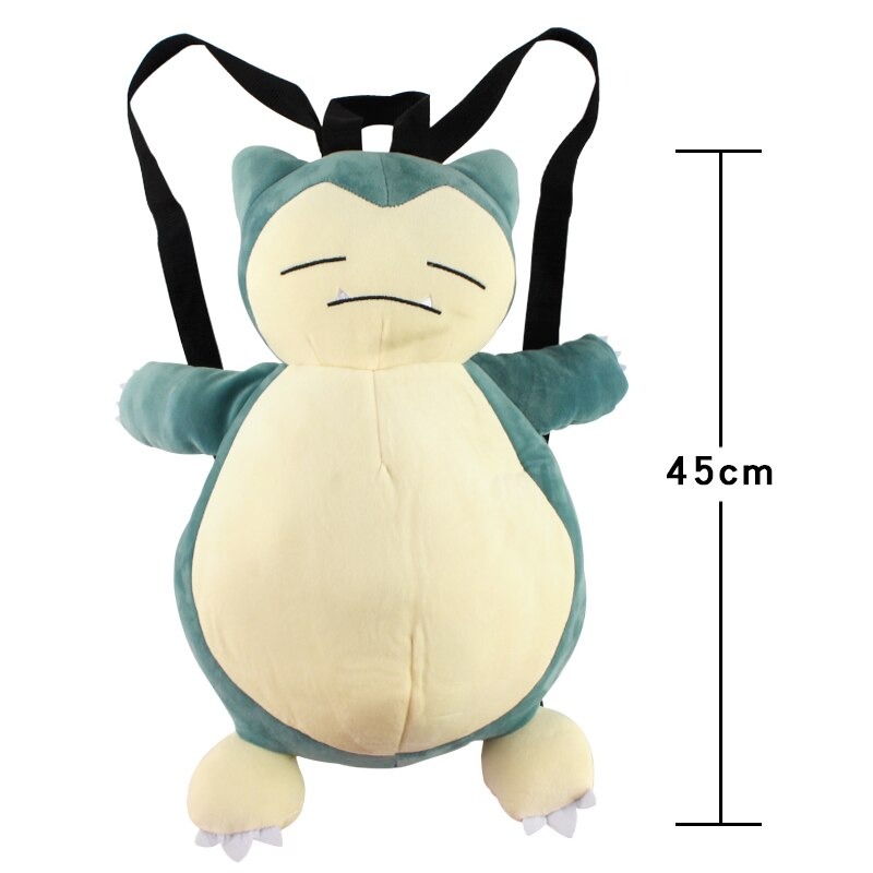 New Pokemon  Kabigon backpack Snorlax stuffed Plush Doll Bag