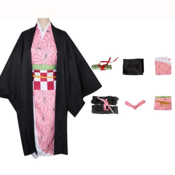 Kamado Nezuko Costume Cheap For Adults Full Set With Wig