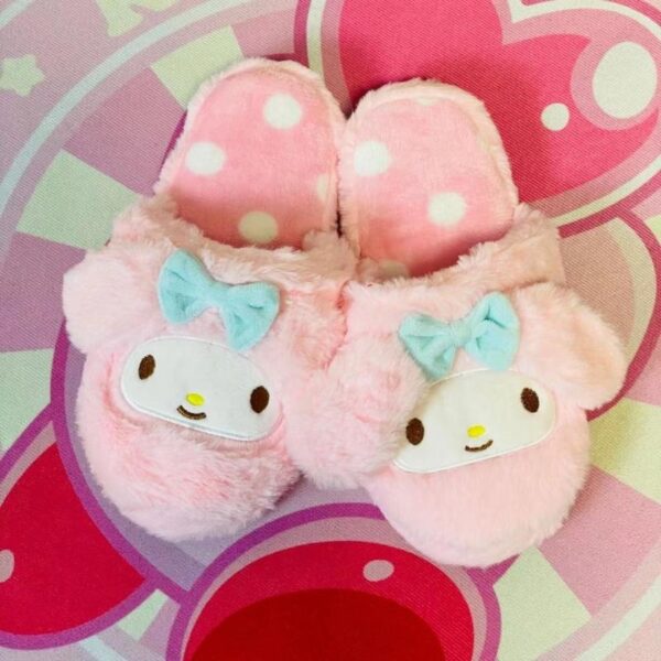My Melody plush slippers