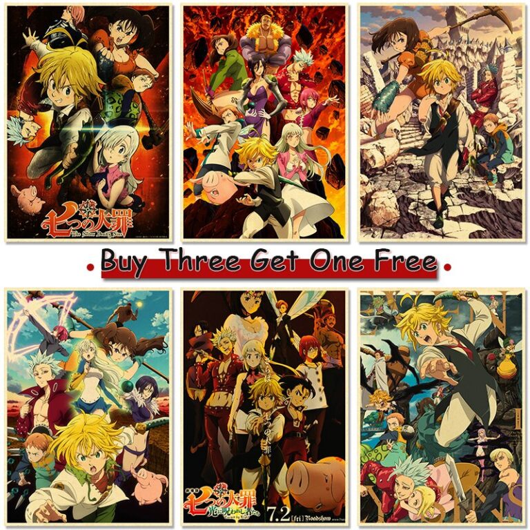 The Seven Deadly Sins Posters | Nanatsu No Taizai Stickers
