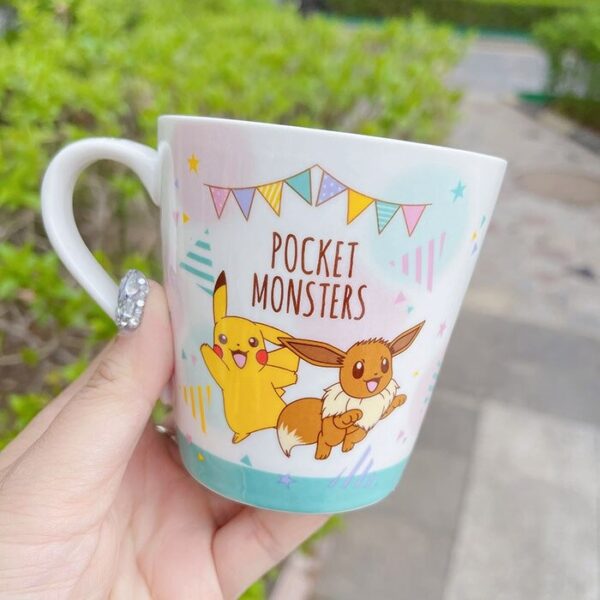 Pikachu and Eevee pokemon mug