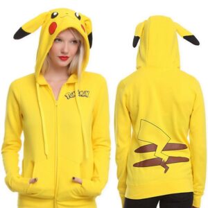 pikachu zip up hoodie