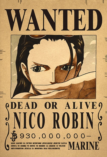 nico robin Wanted Poster