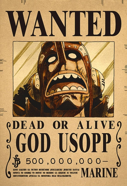 usopp Wanted Poster