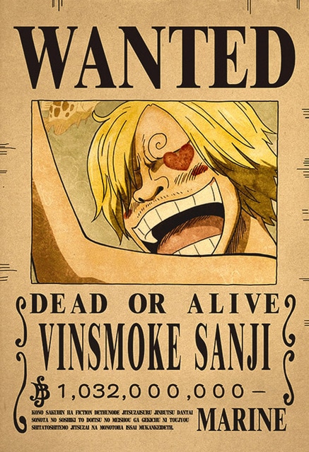 sanji Wanted Poster